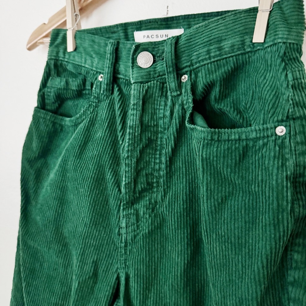 Green corduroy Pacsun pants 23 - Picture 3 of 5